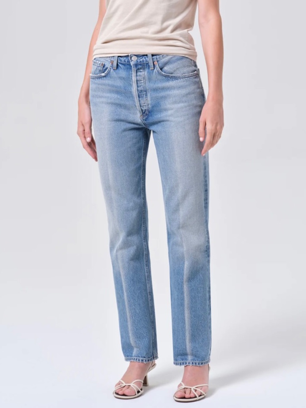 Agolde Lana High Rise Straight Leg Jean, Brink, 26